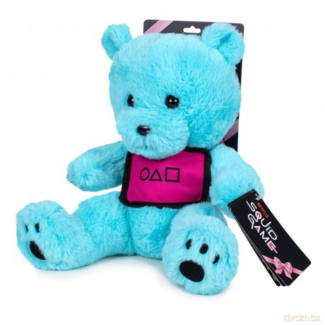 Squid Game Plush Figure Teddy Bear with Backing Card Packaging 25 cm