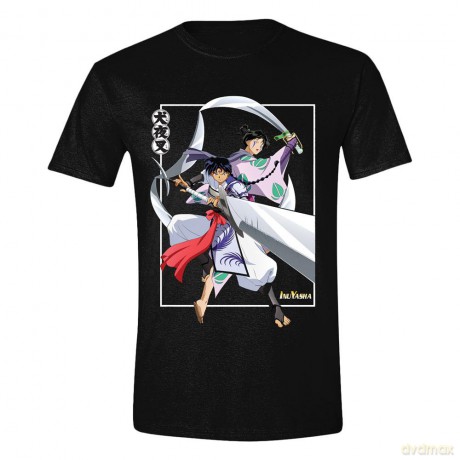 InuYasha T-Shirt Jakotsu and Bankotsu Fighting Size S