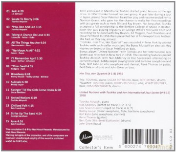 Toshiko Akiyoshi: Her Trio Her Quartet-Recordings From 1956-58 [CD]