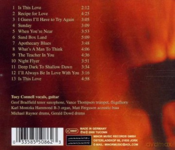 Tuey Connell: Is This Love [CD]