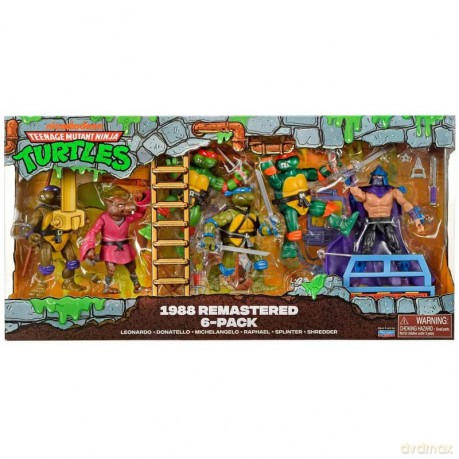 Teenage Mutant Ninja Turtles 6-Pack Action Figures 1988 Remastered