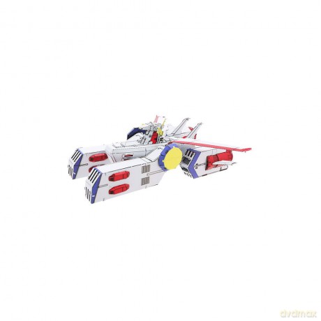 Mobile Suit Gundam Metallic Nano Puzzle Model Kit White Base 6 cm