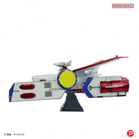 Mobile Suit Gundam Metallic Nano Puzzle Model Kit White Base 6 cm