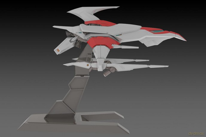 Dariusburst CS Core Plastic Kit 1/144 Legend Silver Hawk 3F-1B Space Fighter 14 cm