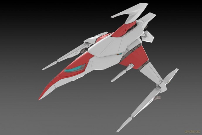 Dariusburst CS Core Plastic Kit 1/144 Legend Silver Hawk 3F-1B Space Fighter 14 cm