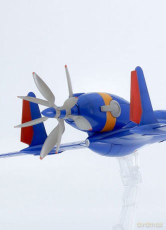 Royal Space Force: The Wings of Honneamis Plastic Model Kit 1/72 Honneamise Oukoku Air Force Fighter Schira-DOW 3rd (Two-seater) 21 cm