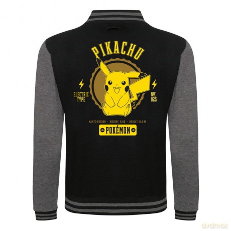 Pokemon Varsity Jacket Collegiate Pikachu Size S