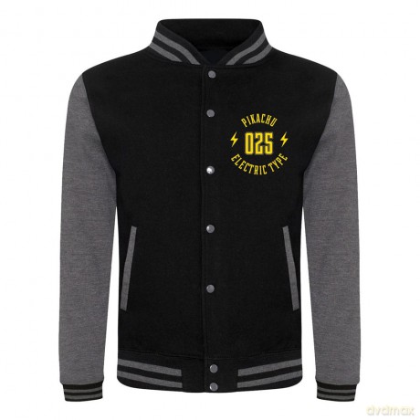Pokemon Varsity Jacket Collegiate Pikachu Size XL