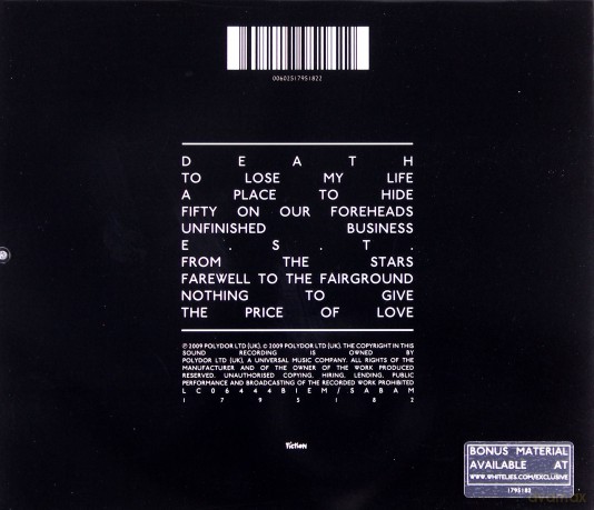 White Lies: To Lose My Life [CD]