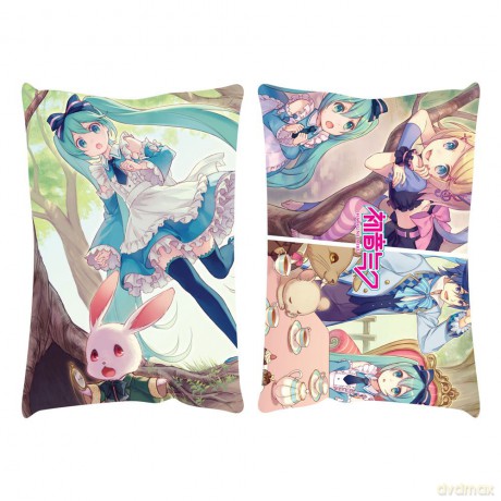 Hatsune Miku Poduszka Miku in Wonderlan 50 x 35 cm