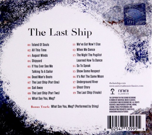 The Last Ship (Original Brodway Cast Recording) [CD]