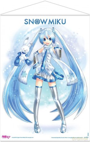 Hatsune Miku Wallscroll Snow Miku 50 x 70 cm