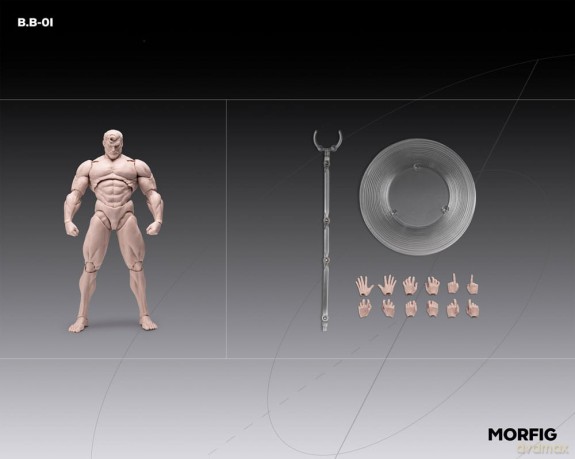 Inart Action Figure 1/12 Blank Male Body Skintone 17 cm