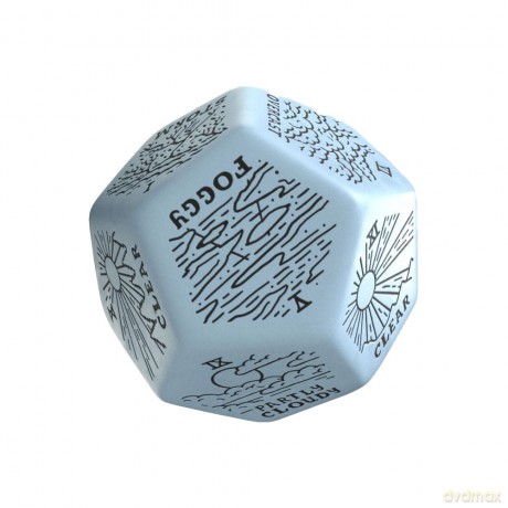 Viridian Jumbo Dice Weather Generator Die D12 Blue