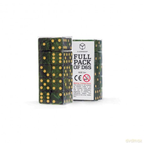 Q Workshop Dice Set Full Pack D6 Green (20)