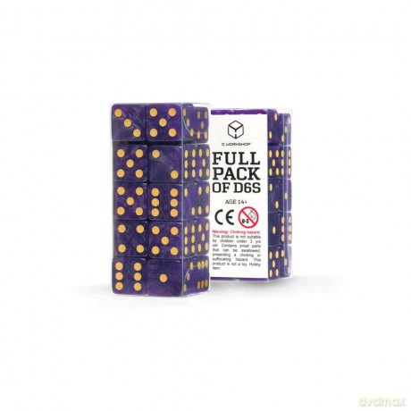 Q Workshop Dice Set Full Pack D6 Shimmering Purple (20)