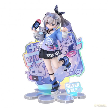 Honkai: Star Rail Rise Up Little Cat Series PVC Statue Silver Wolf Ver. 19 cm