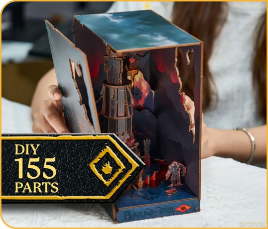 The Lord of the Rings Tiny Adventures Book Nook Mini Diorama Barad-Dur 23 cm