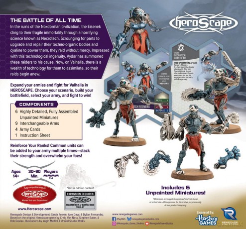 Heroscape Army Expansion Age of Annihilation Upgraded Necrotech Reavers (Common) *English Version*