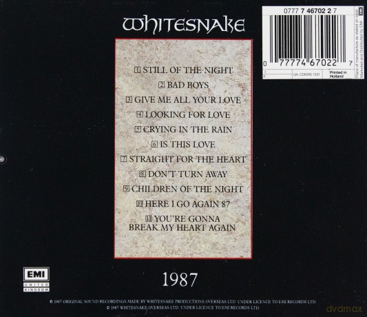 Whitesnake: 1987 [CD]