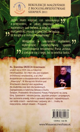 Najkrócej O Miłości W Małżeństwie - Ks. Stawnisław Orzechowski [KSIĄŻKA]