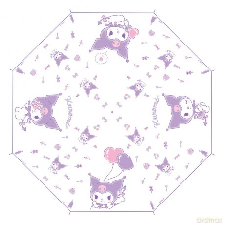 Sanrio Cane Parasol Kuromi Kawaii Transparent