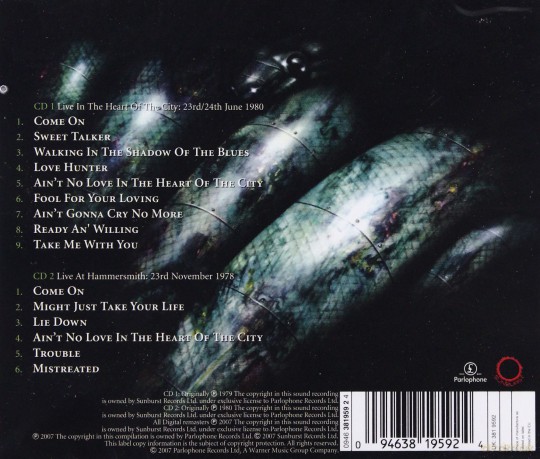 Whitesnake: Live In The Heart Of The City [2CD]