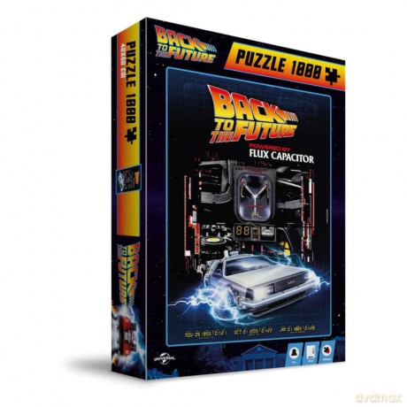 Back to the Future 1000-piece puzzle Powered by Flux Capacitor