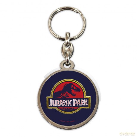 Jurassic Park Metal Keychain Movie Logo 7 cm