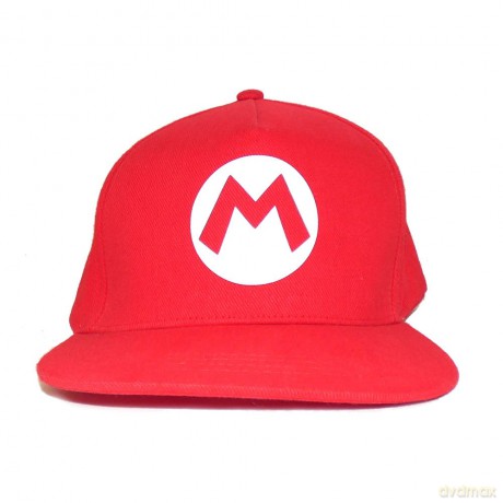 Super Mario Snapback Cap Mario Badge