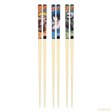Naruto Bamboo Chopsticks 3-Set Team 7
