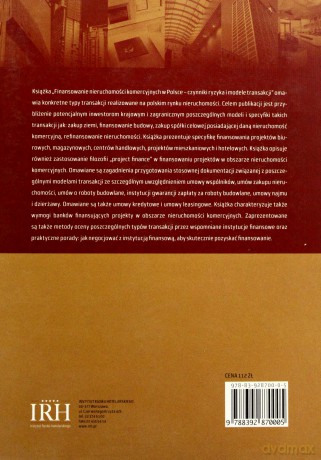 Finansowanie Nieruchomości Komercyjnych W Polsce - Czerkas Krzysztof [KSIĄŻKA]
