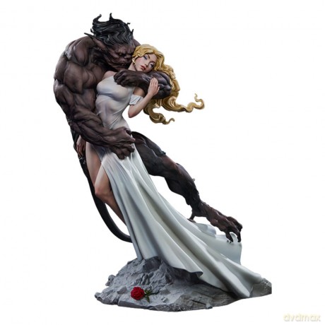 Original Artist Series Statue Beauty and the Beast by Maria Panfilova 46 cm