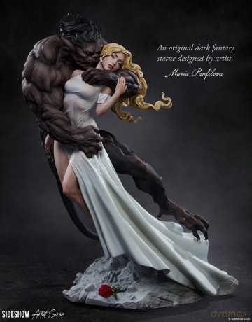 Original Artist Series Statue Beauty and the Beast by Maria Panfilova 46 cm