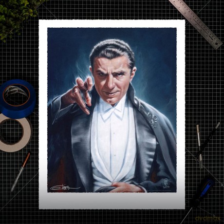 Dracula Art Print Count Dracula by Olivia De Berardinis 56 x 43 cm - unframed