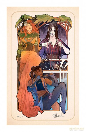 Critical Role Art Print Marisha Ray: 10th Anniversary Art Nouveau Illustrations 46 x 28 cm - unframed