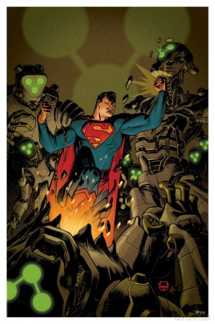 DC Comics Art Print Superman Space Age 61 x 41 cm - unframed