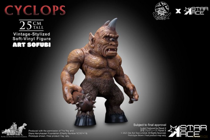 Ray Harryhausen Soft Vinyl Statue Cyclops (Vintage-Style) 25 cm