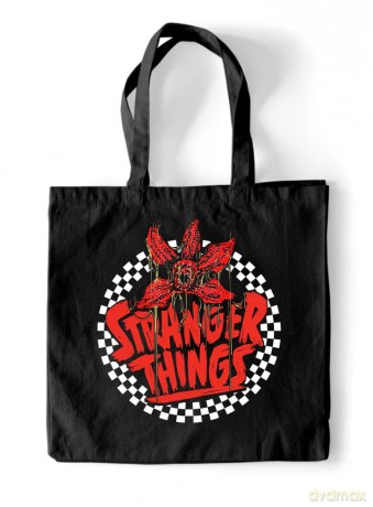 Stranger Things Tote Bag Checkered Circle