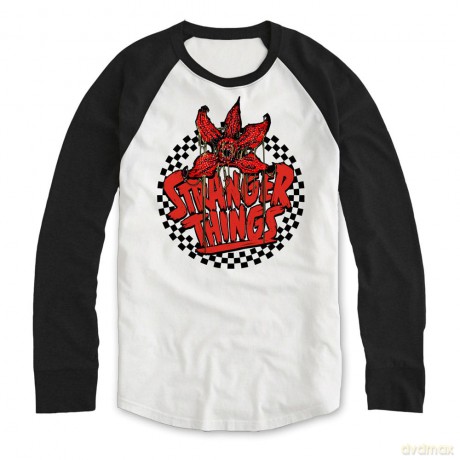Stranger Things Sweatshirt Checkered Circle Ls Size XL