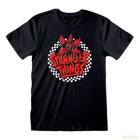 Stranger Things T-Shirt Checkered Circle Size S