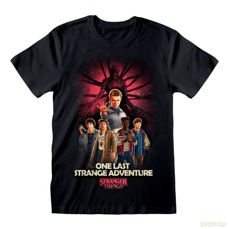 Stranger Things T-Shirt Group Artwork One Last Strange Adventure Colour Size S