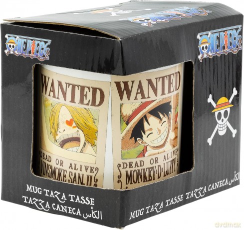 Stor One Piece Kubek Wanted 325 ml