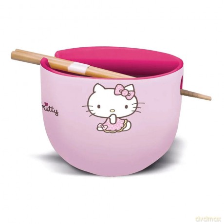 Sanrio Ramen Bowl with Chopsticks Hello Kitty Japan