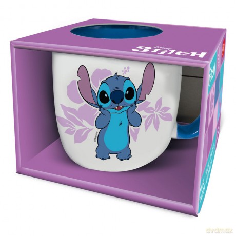 Stor Lilo & Stitch Kubek Stitch pink Flowers 385 ml