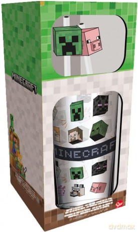 Minecraft Szklanka ze słomkami Characters 485 ml