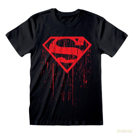 Superman T-Shirt Dripping Symbol Size S