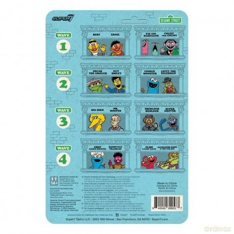 Sesame Street ReAction Action Figure Wave 04 Roosevelt Franklin 10 cm