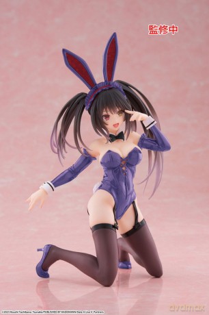 Date A Live V PVC Statue Desktop Cute Figure Kurumi Tokisaki Bunny Ver. Renewal 13 cm
