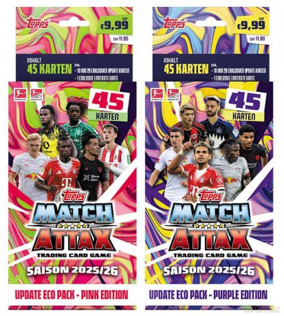 Bundesliga Match Attax Trading Cards 2025/26 Update Eco Pack